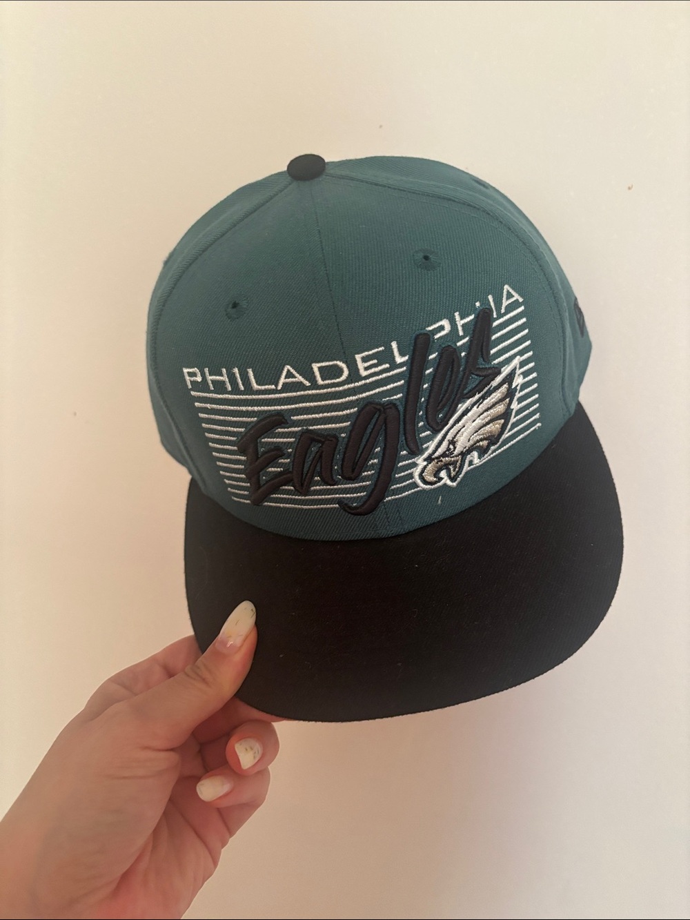 New Era Philadelphia Eagles Teal and Black Snapback Hat